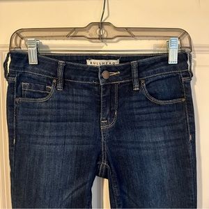 Bullhead Denim mid rise skinny dark blue jeans size 23!